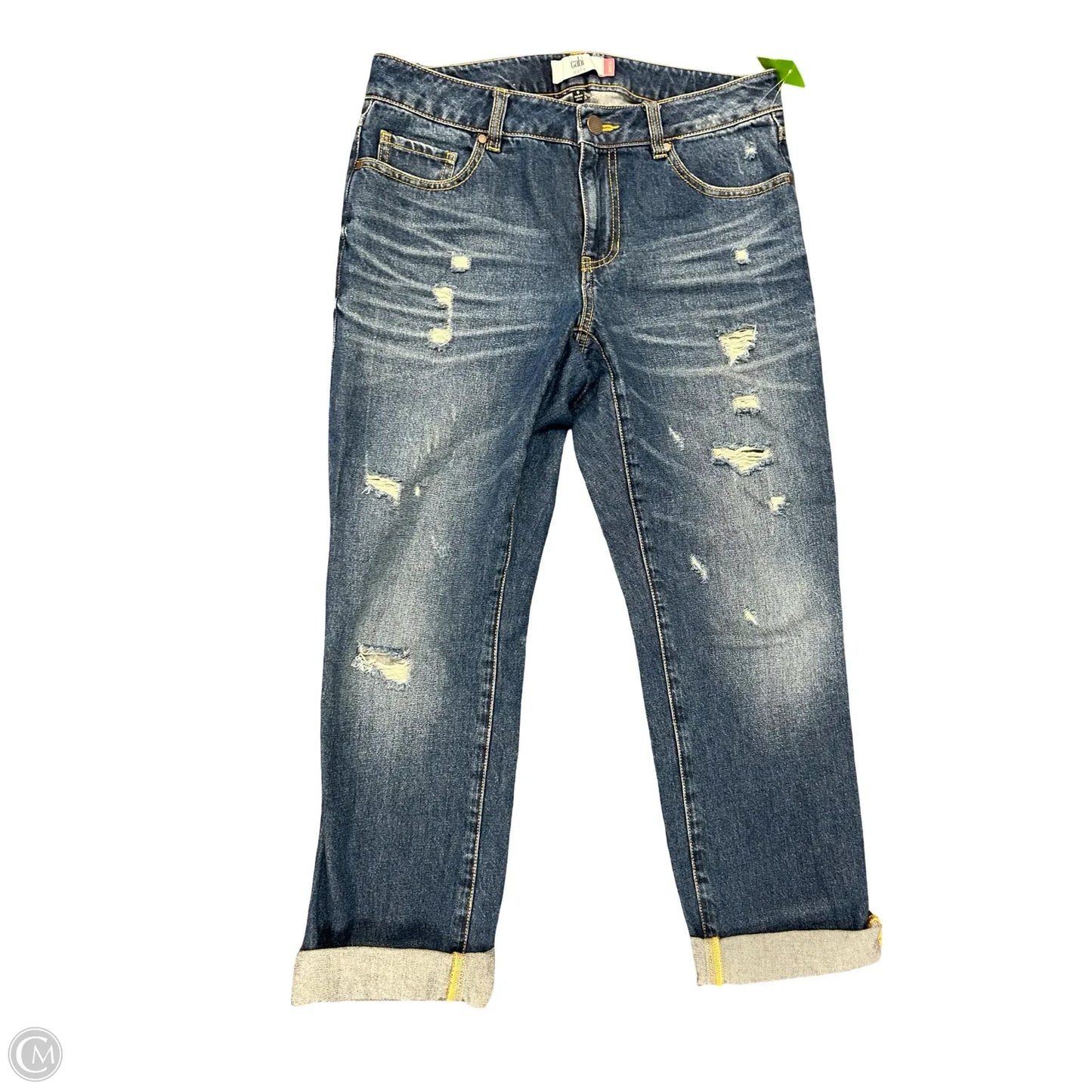 Jeans Boyfriend By Cabi In Blue Denim, Size: 6