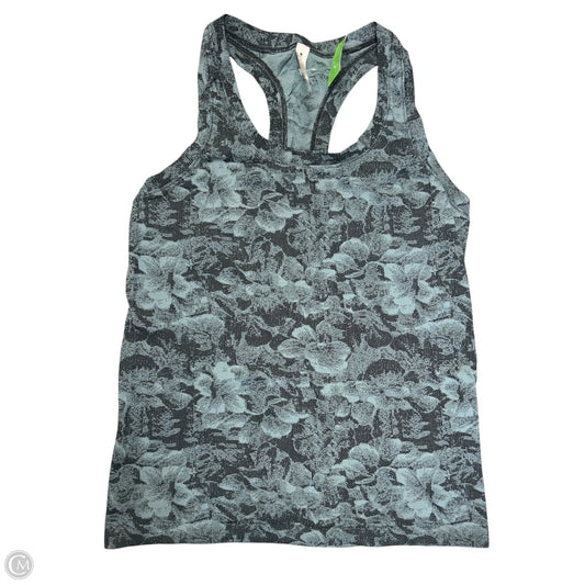 Athletic Tank Top By Athleta In Black & Green, Size: M