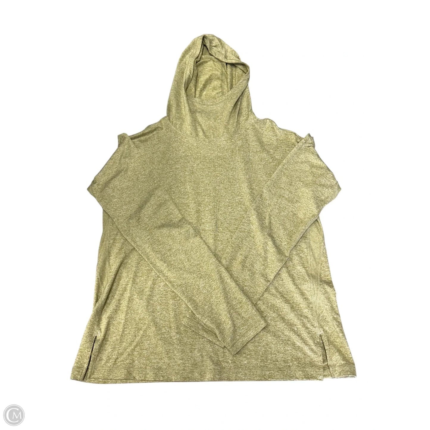 Athletic Top Long Sleeve Hoodie By Athleta In Green, Size: M