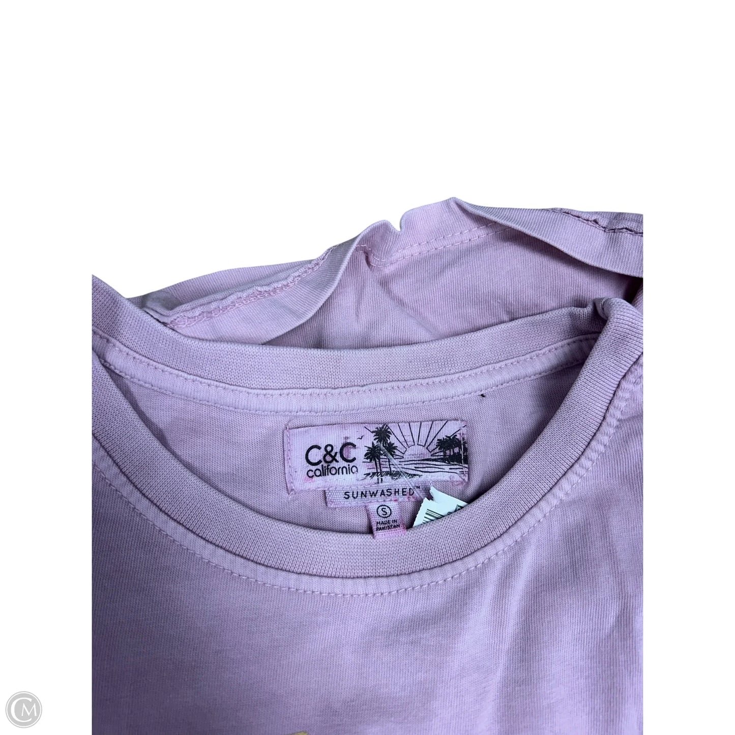 Top Short Sleeve Basic By C And C In Pink, Size: S