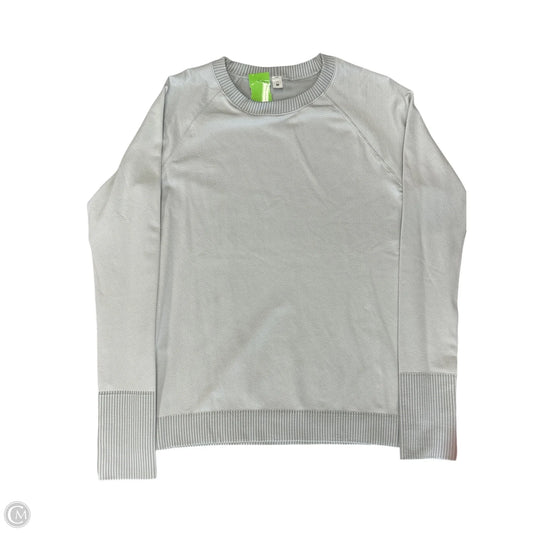Athletic Top Long Sleeve Crewneck By Lululemon In Grey, Size: 10