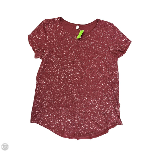 Top Short Sleeve Basic By Lululemon In Red, Size: 10