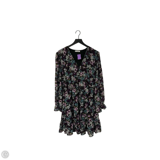 Dress Casual Short By Kirundo In Floral Print, Size: Xl