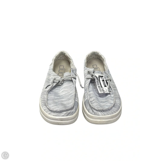 Shoes Flats By Hey Dude In Grey, Size: 10