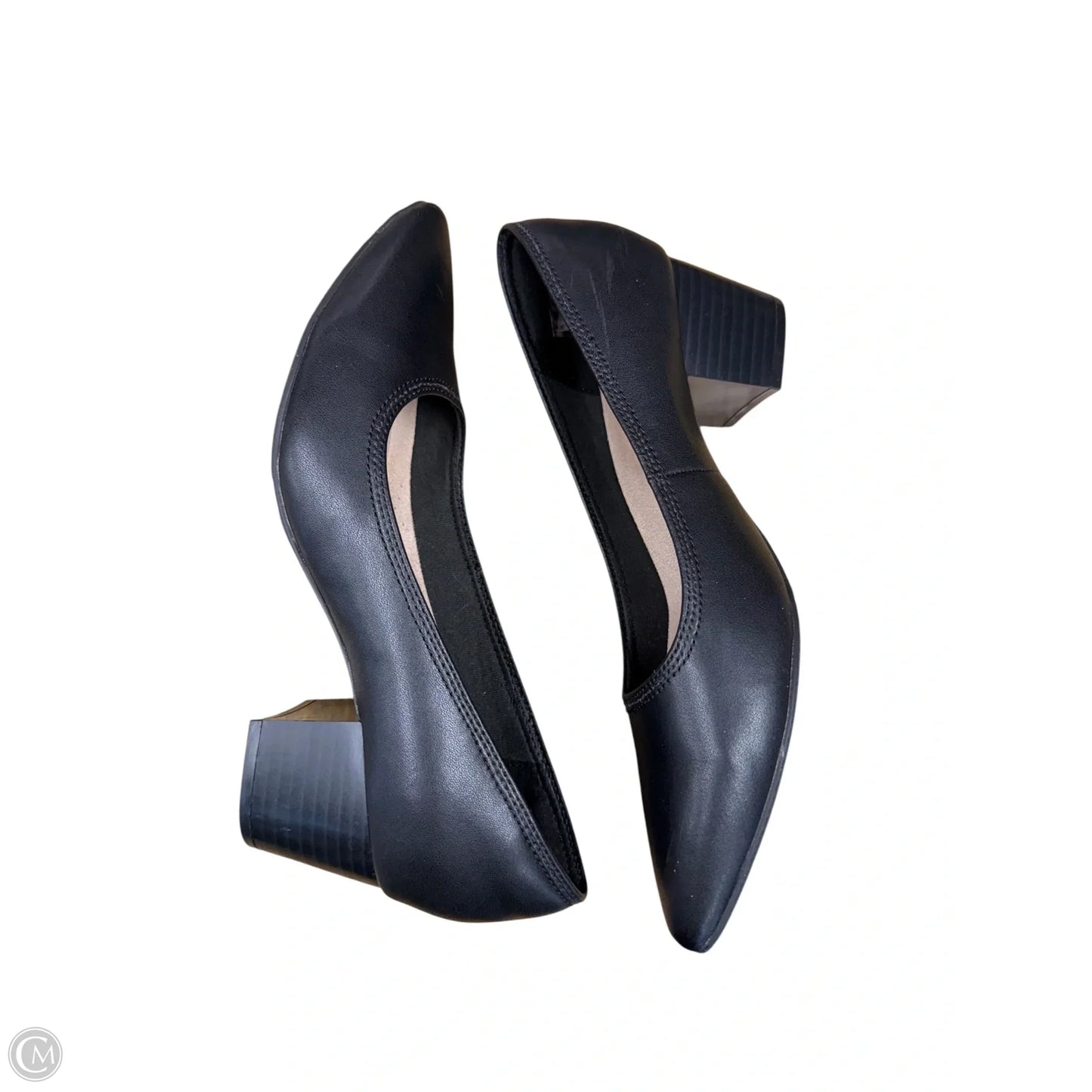 Shoes Heels Block By Clarks In Black, Size: 6