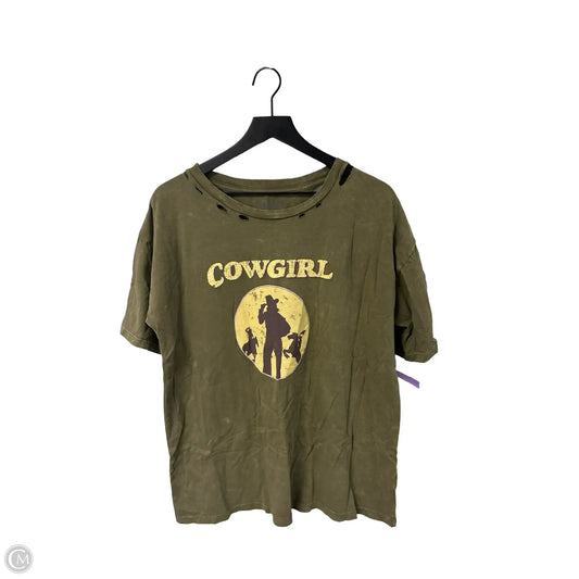 Top Short Sleeve By Clothes Mentor In Green, Size: S