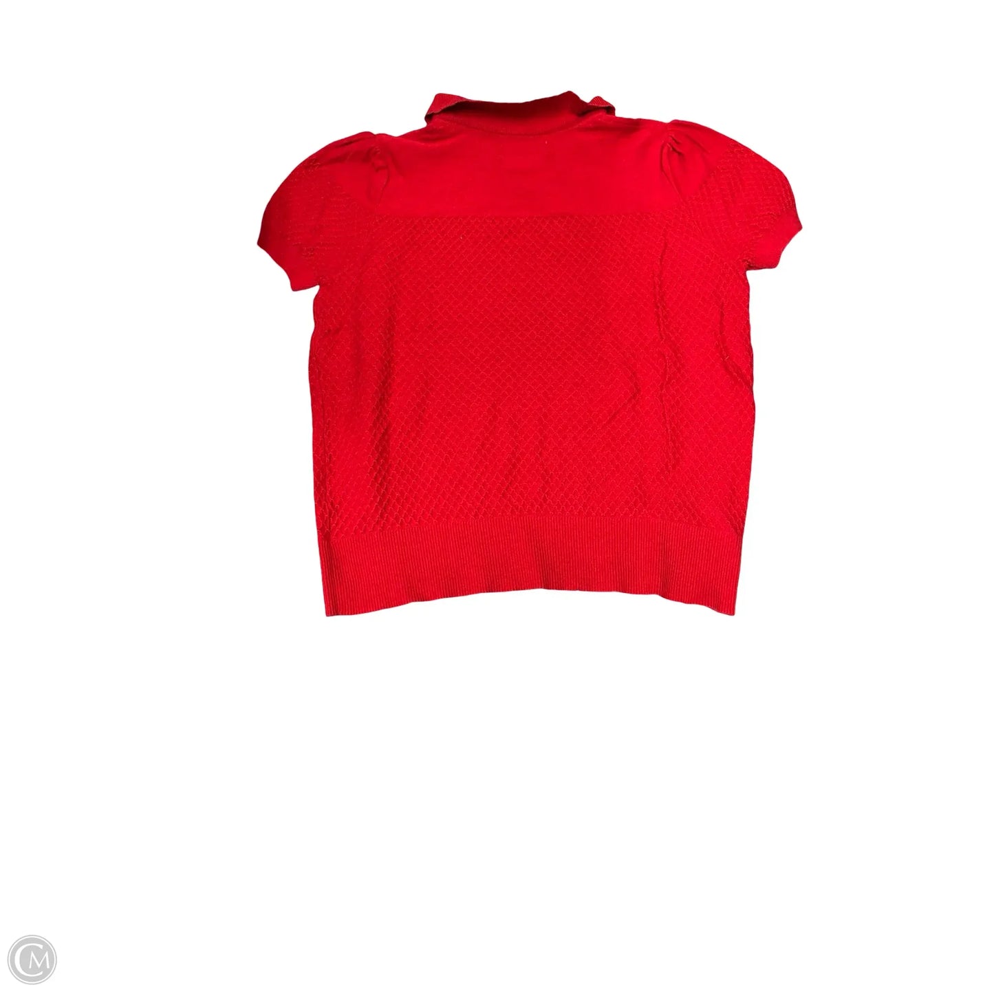 Sweater Short Sleeve By Elle In Red, Size: S