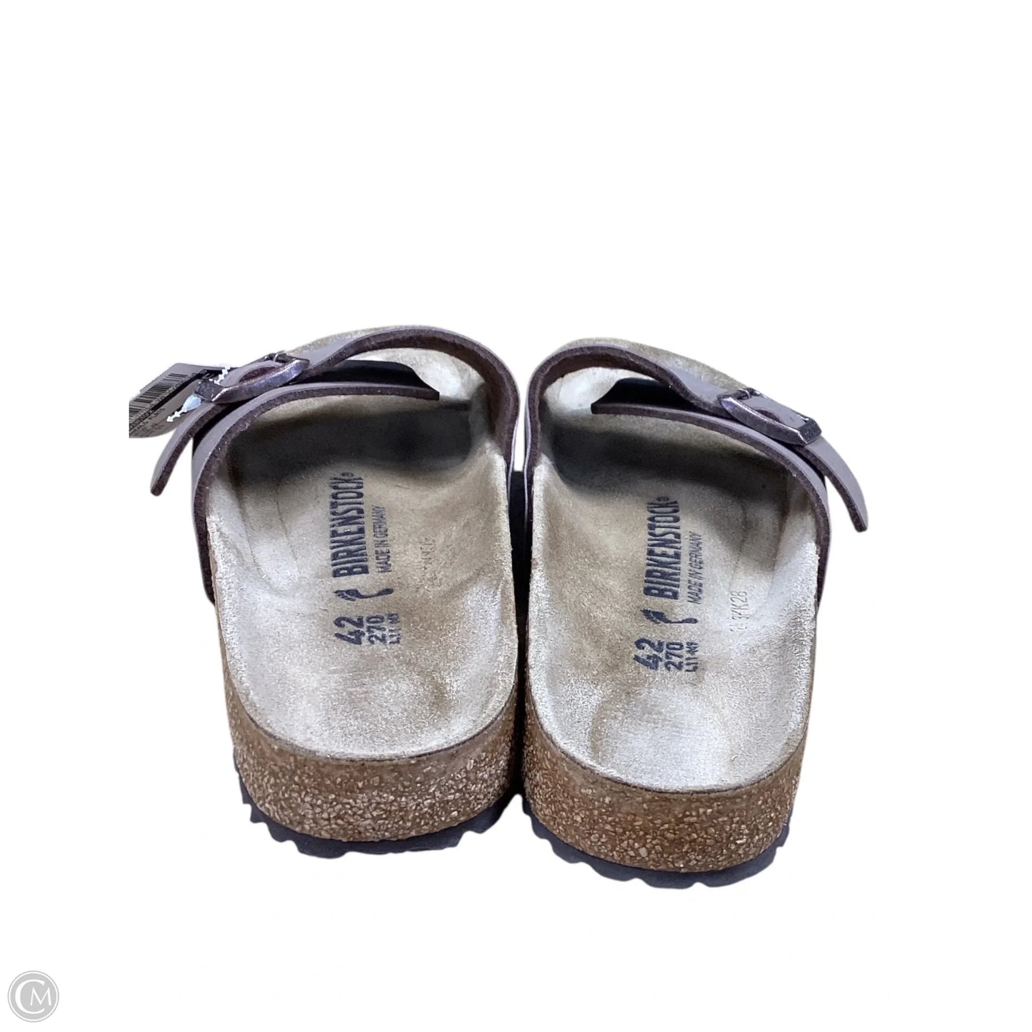 Sandals Flats By Birkenstock In Brown, Size: 11