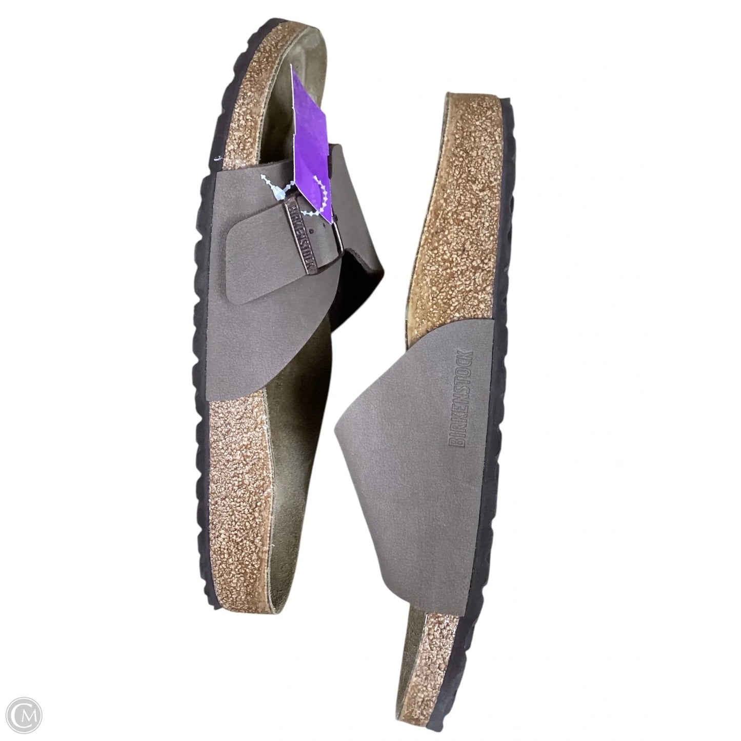 Sandals Flats By Birkenstock In Brown, Size: 11