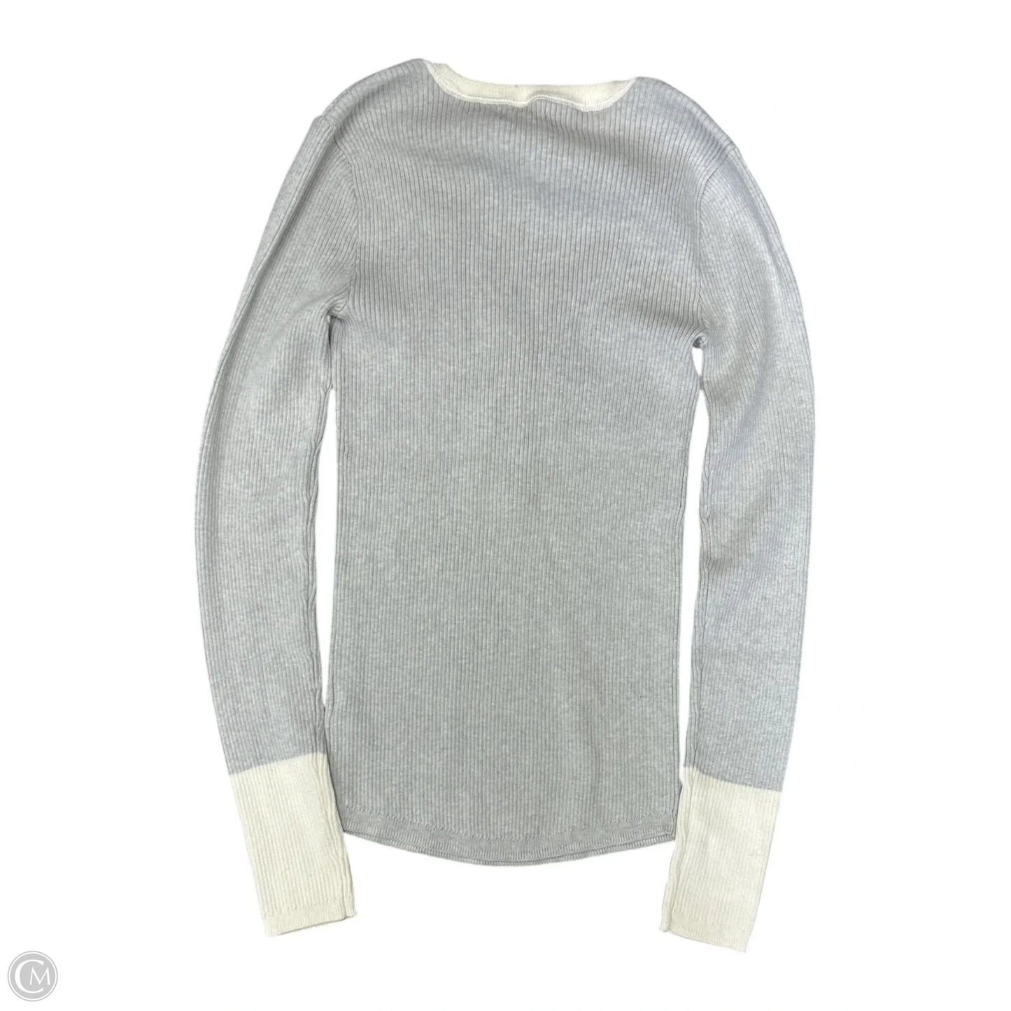 Sweater By Faherty In Gold & Grey, Size: Xs