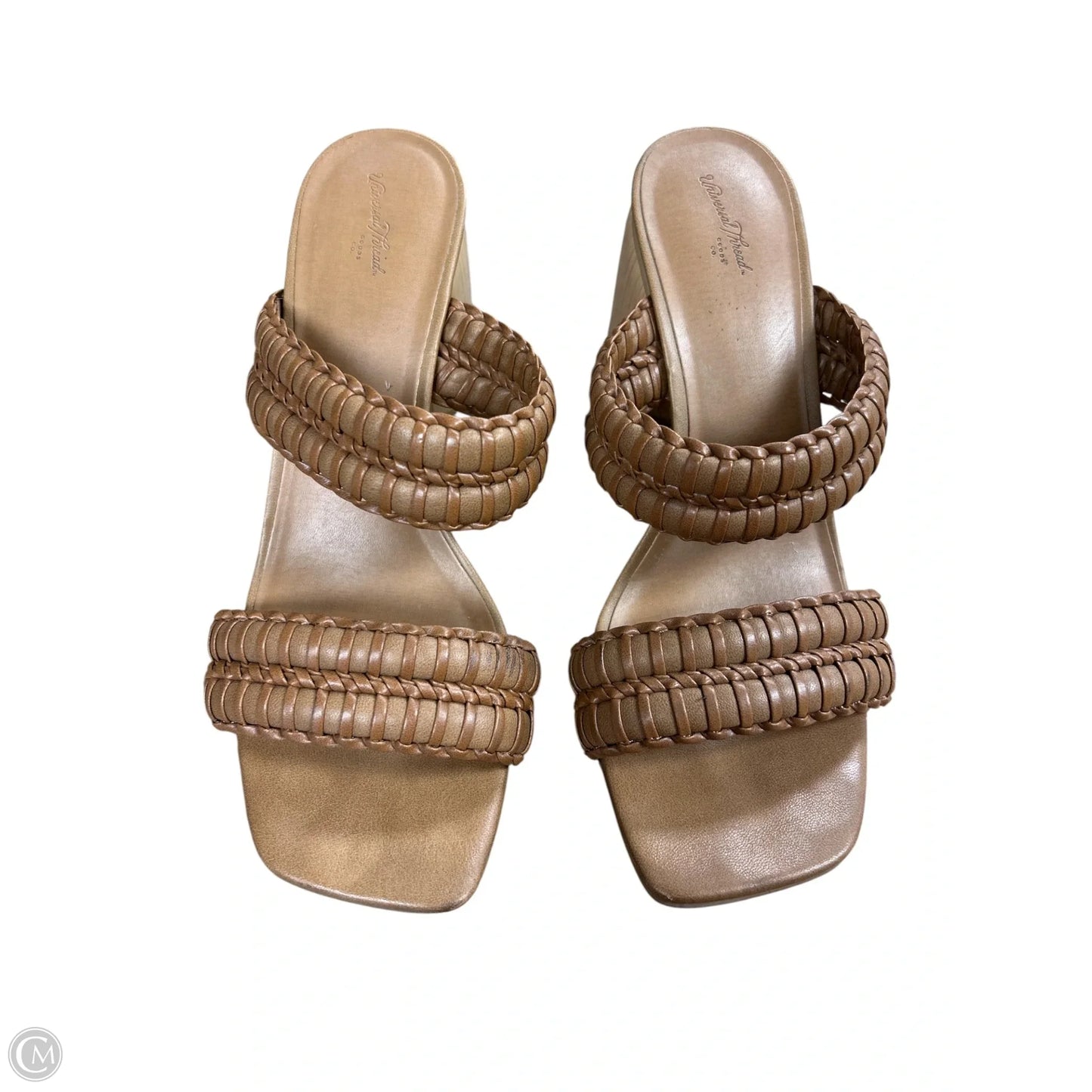 Shoes Heels Block By Universal Thread In Tan, Size: 9