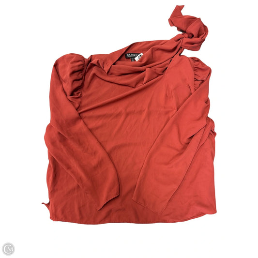 Blouse Long Sleeve By Eloquii In Orange, Size: 20