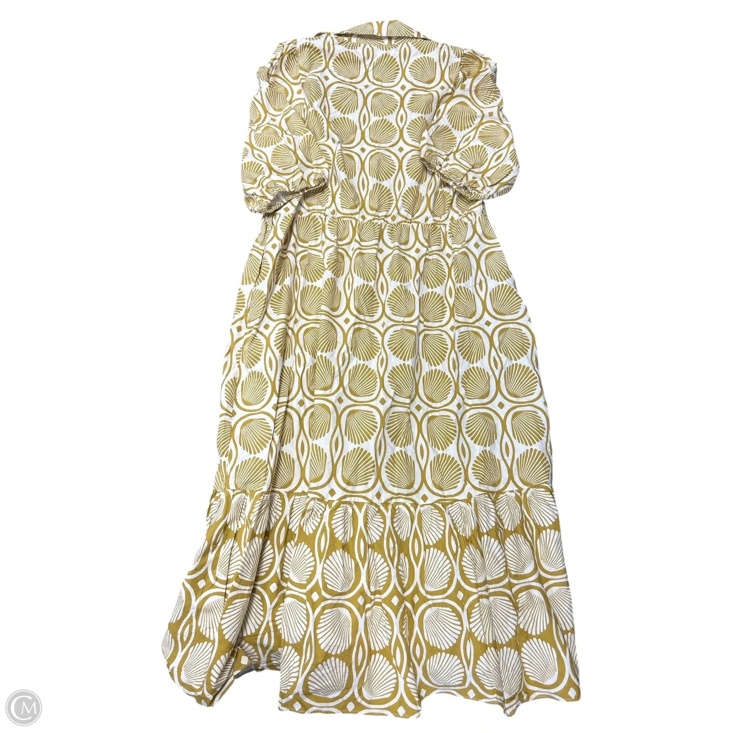 Dress Casual Maxi By City Chic In Cream & Yellow, Size: M
