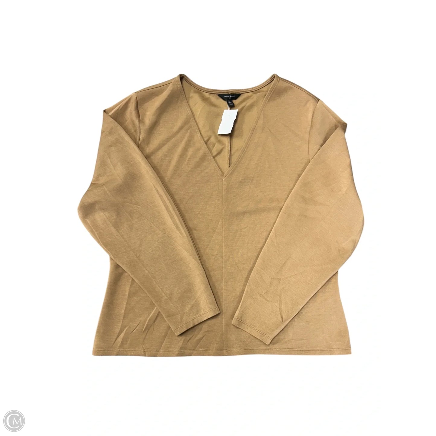 Top Long Sleeve By Banana Republic In Brown, Size: Xxl