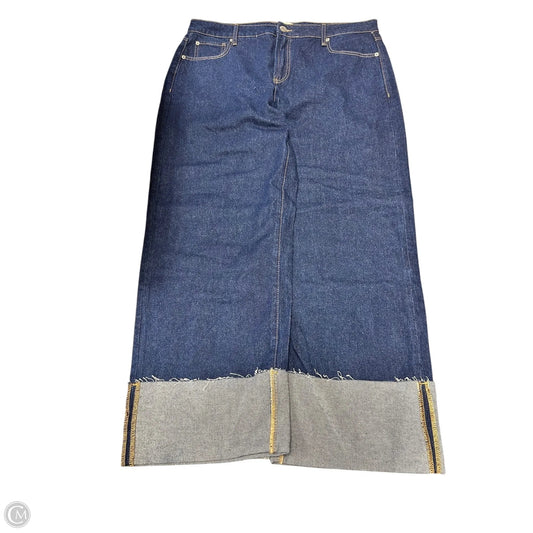Jeans Wide Leg By Eloquii In Blue Denim, Size: 14