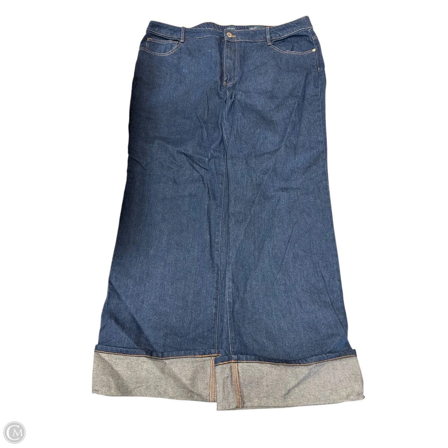 Jeans Wide Leg By J. Jill In Blue Denim, Size: 20