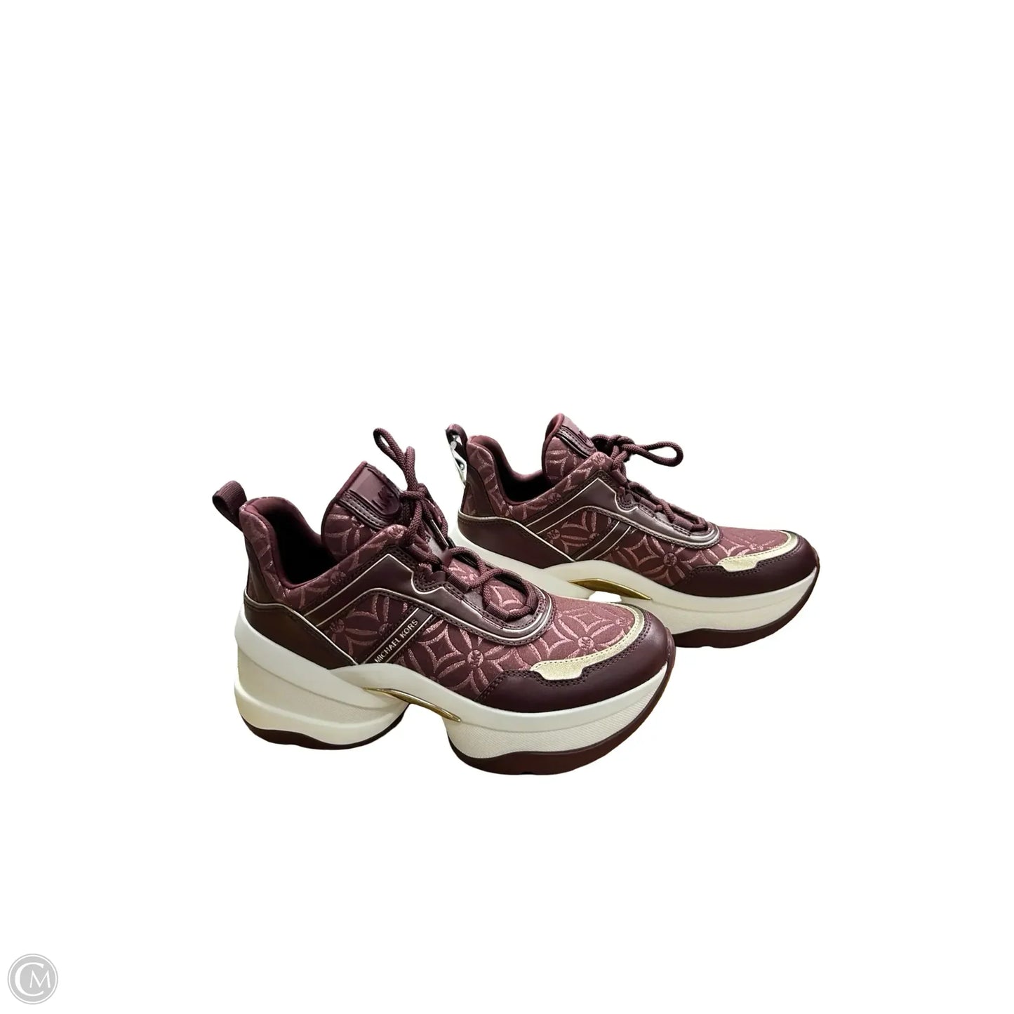 Shoes Designer By Michael Kors In Maroon, Size: 7.5