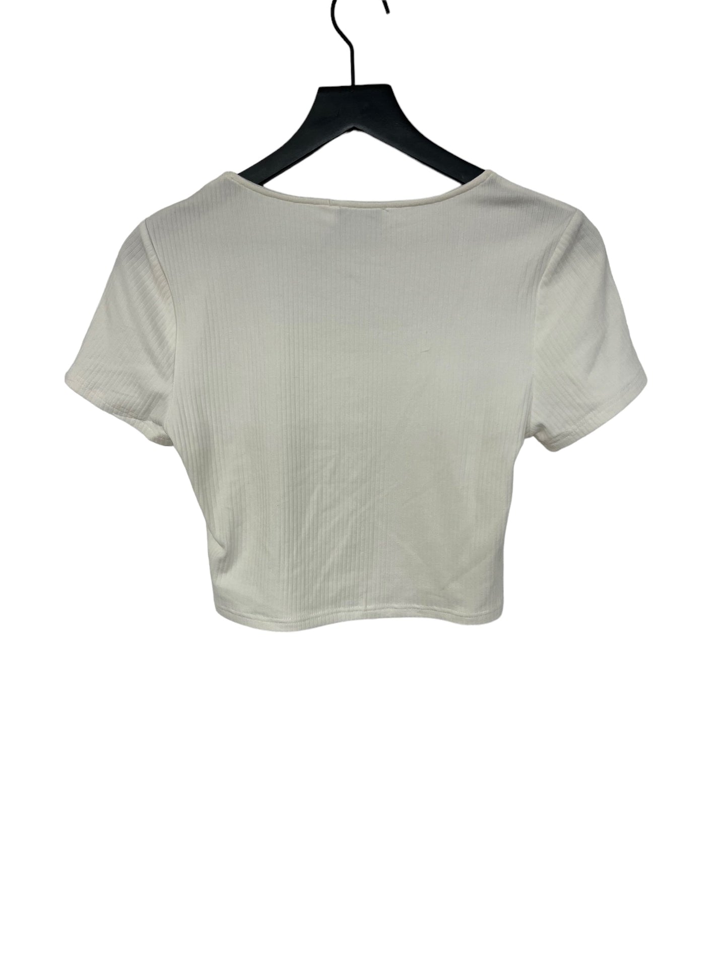 White Top Short Sleeve She + Sky, Size L