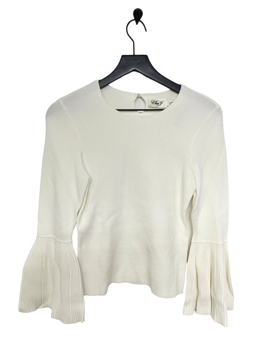 Off White Top Long Sleeve Eliza J, Size M