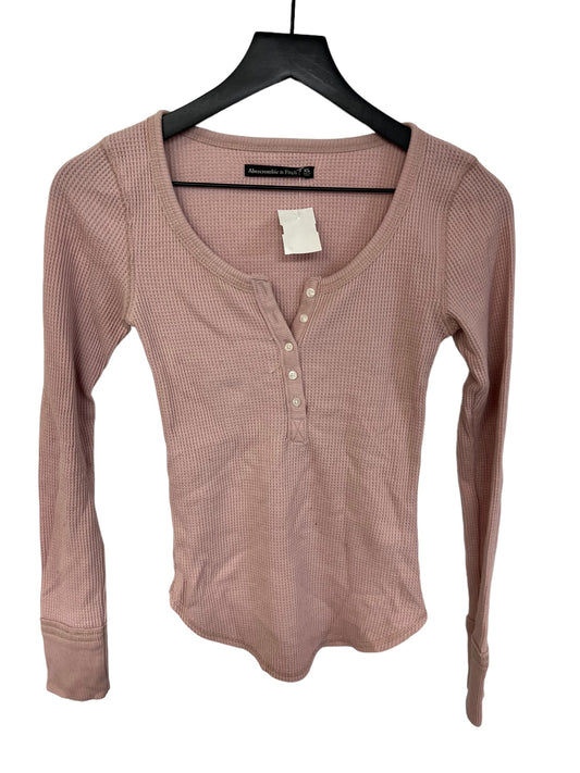 Top Long Sleeve By Abercrombie And Fitch In Purple, Size: Xs