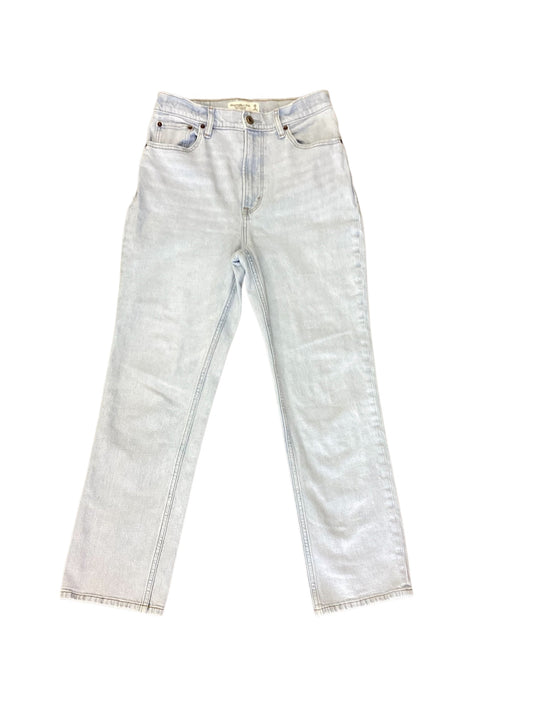 Jeans Straight By Abercrombie And Fitch In Blue Denim, Size: 2