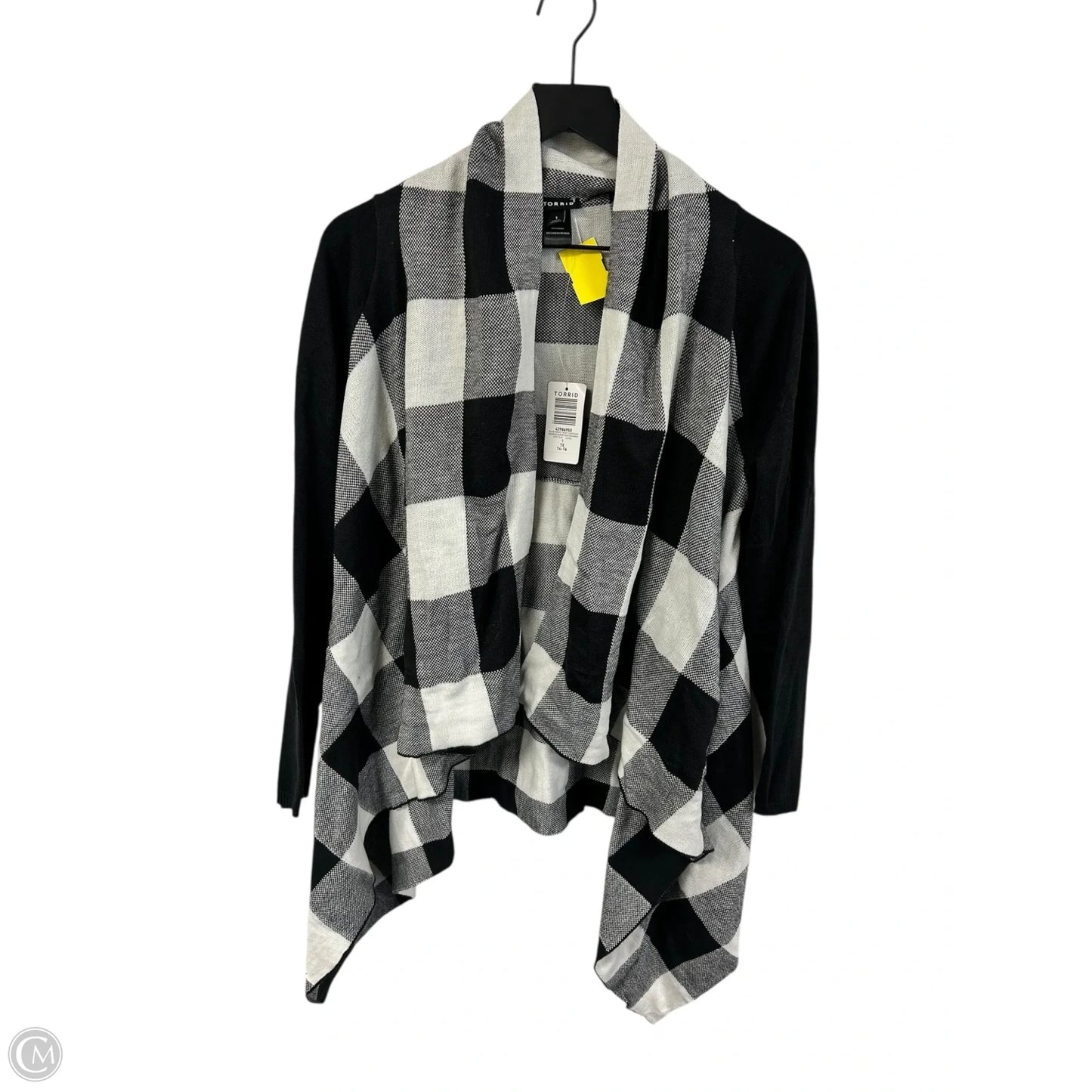 Cardigan By Torrid In Black & White, Size: 1x
