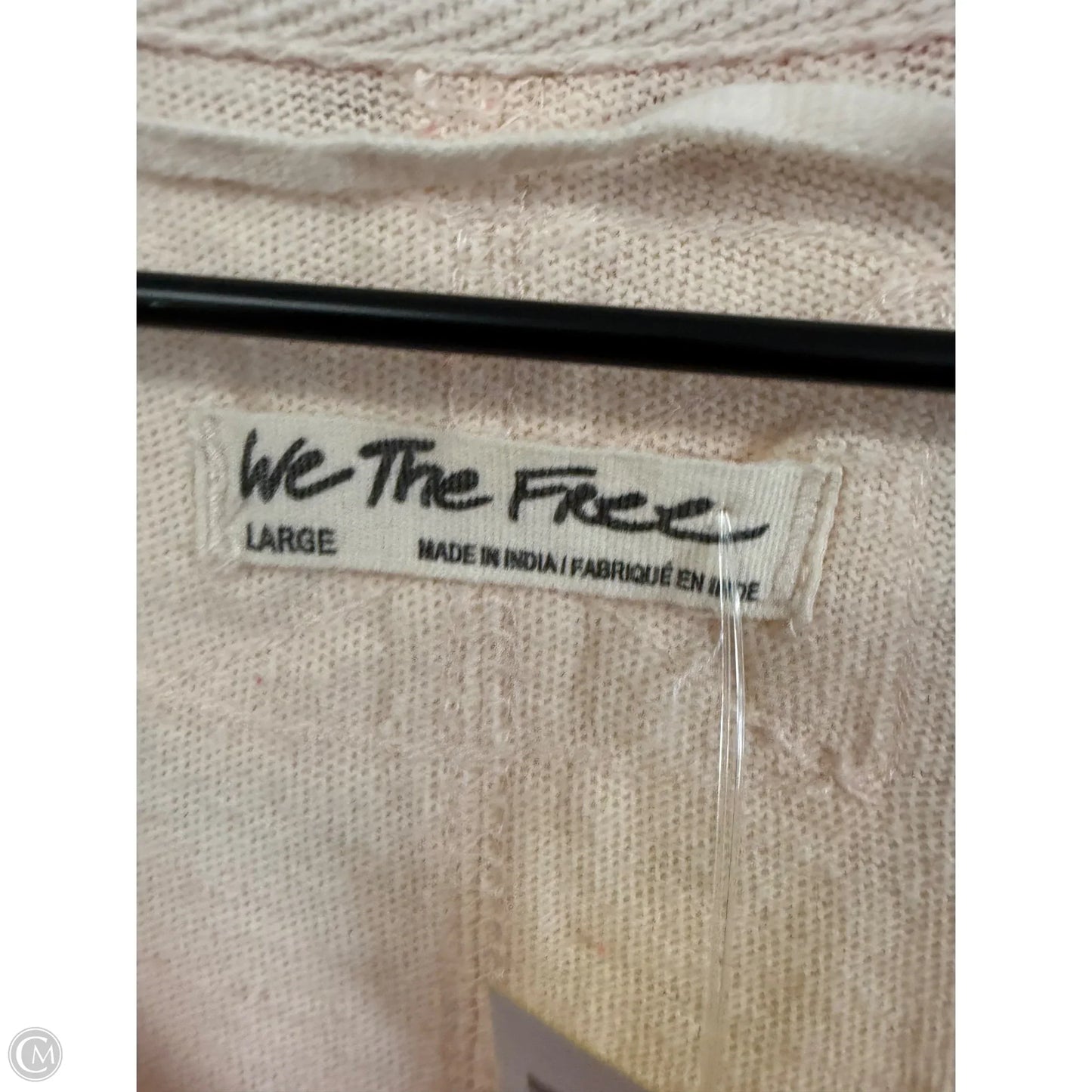 Top Short Sleeve By We The Free In Cream & Orange, Size: L