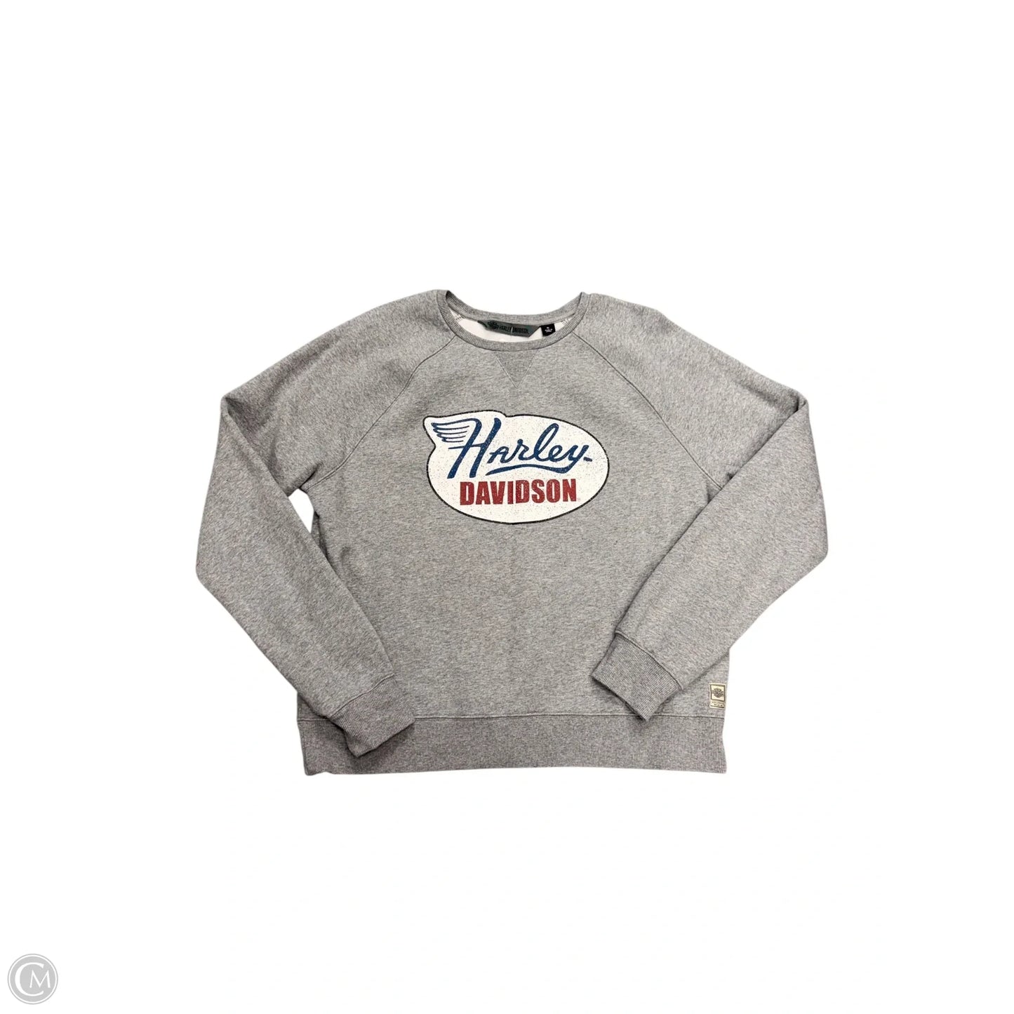 Sweatshirt Crewneck By Harley Davidson In Grey, Size: Xl