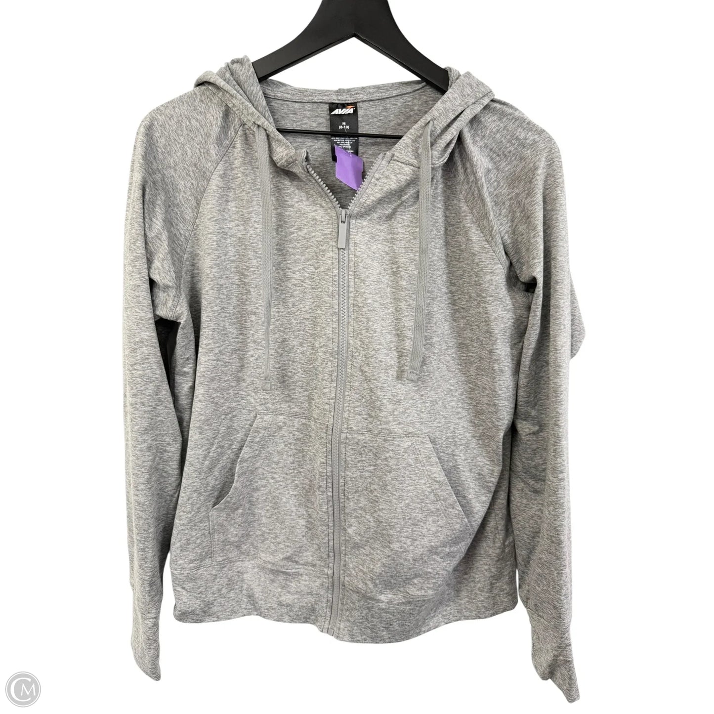 Athletic Jacket By Avia In Grey, Size: M