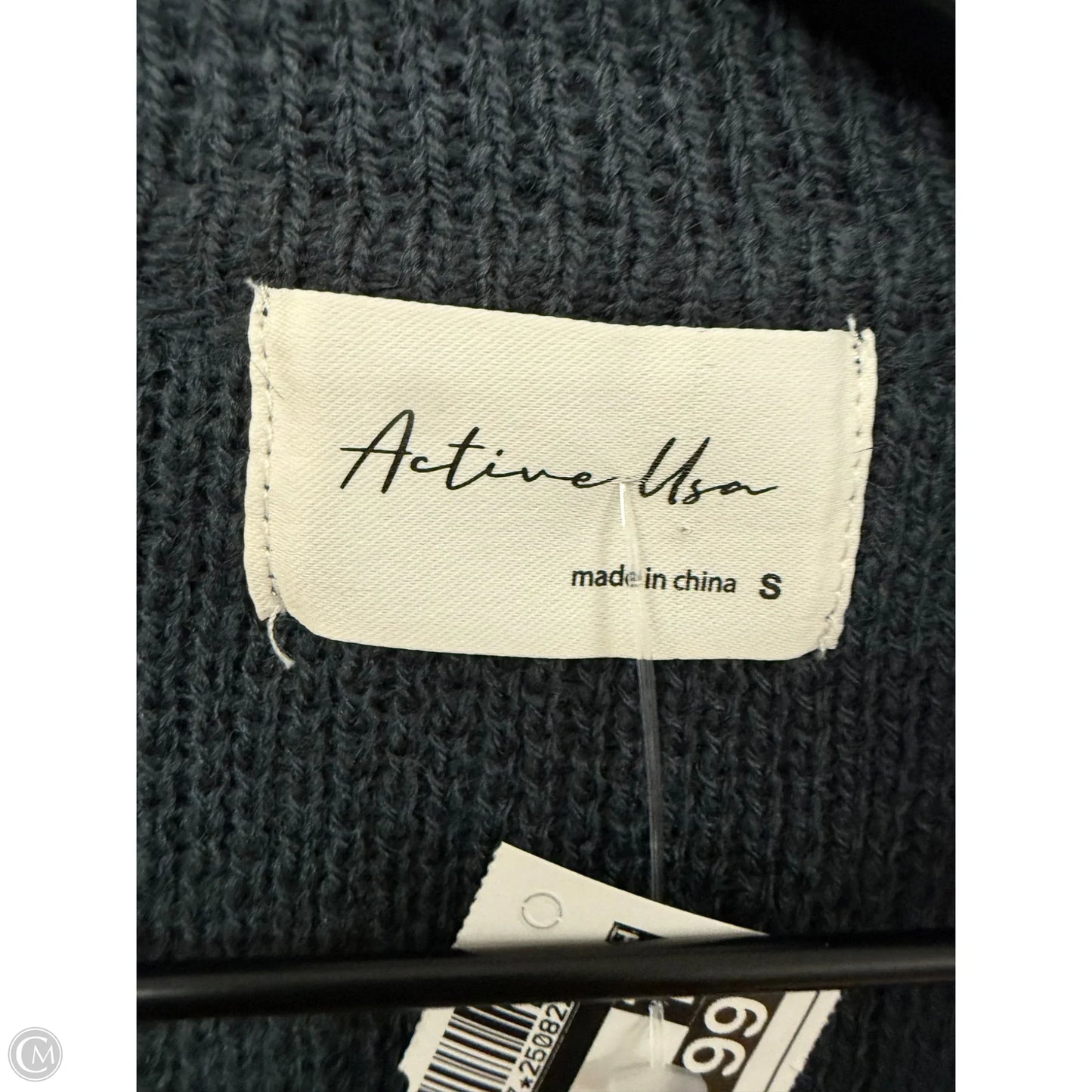 Sweater Cardigan By Active Usa In Navy, Size: S