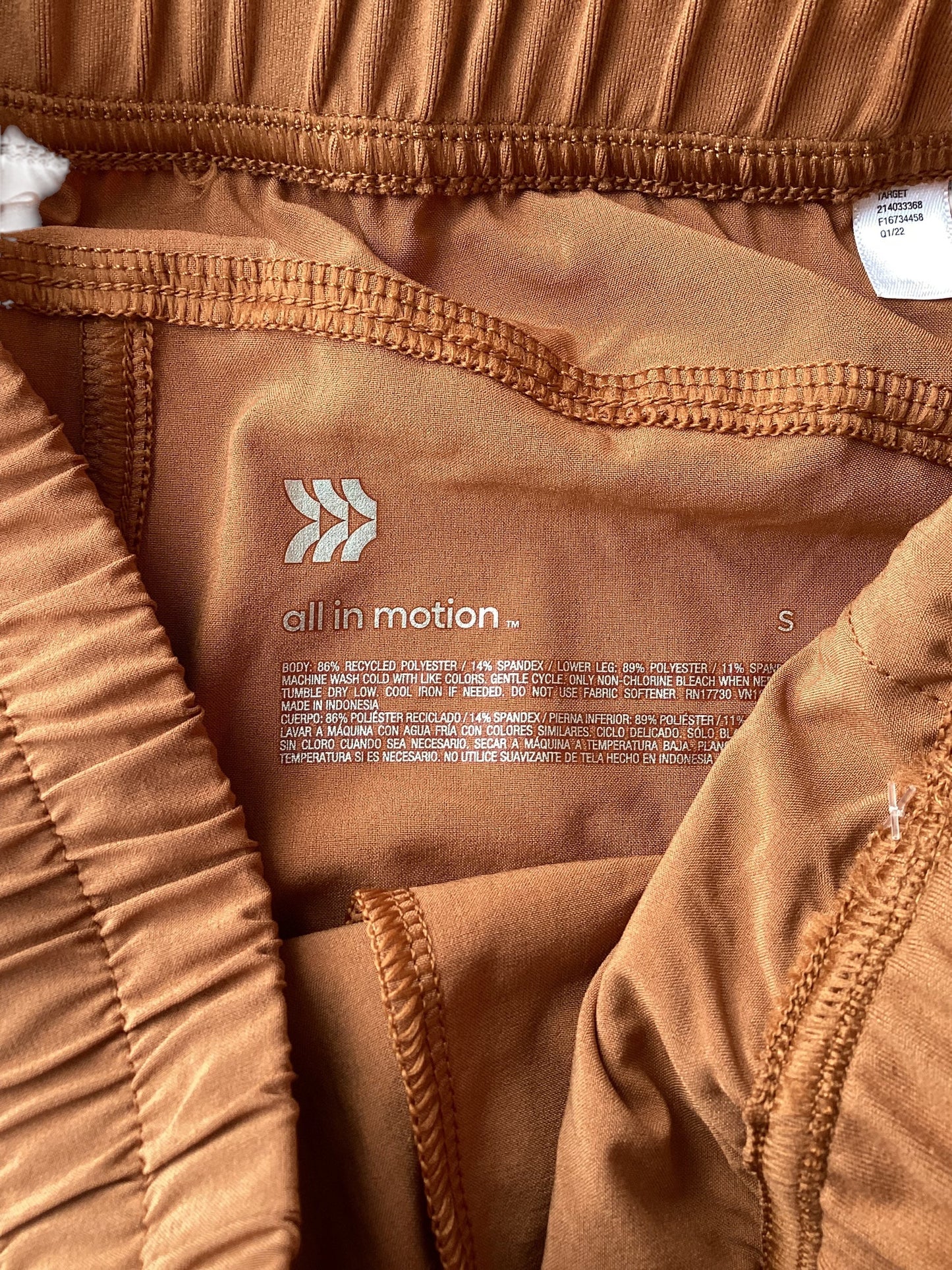 Athletic Pants By All In Motion In Orange, Size: S