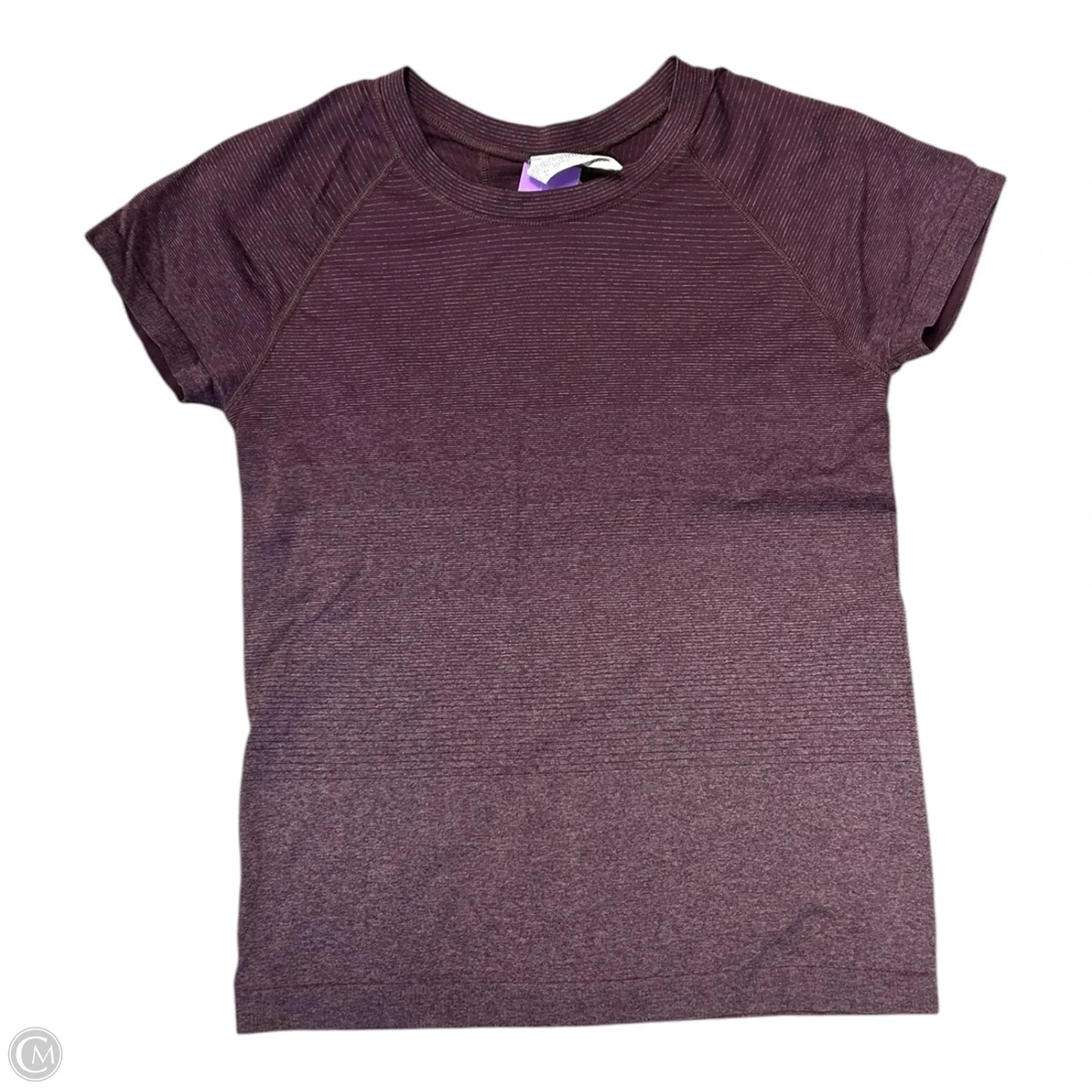 Athletic Top Short Sleeve By Athleta In Maroon, Size: S