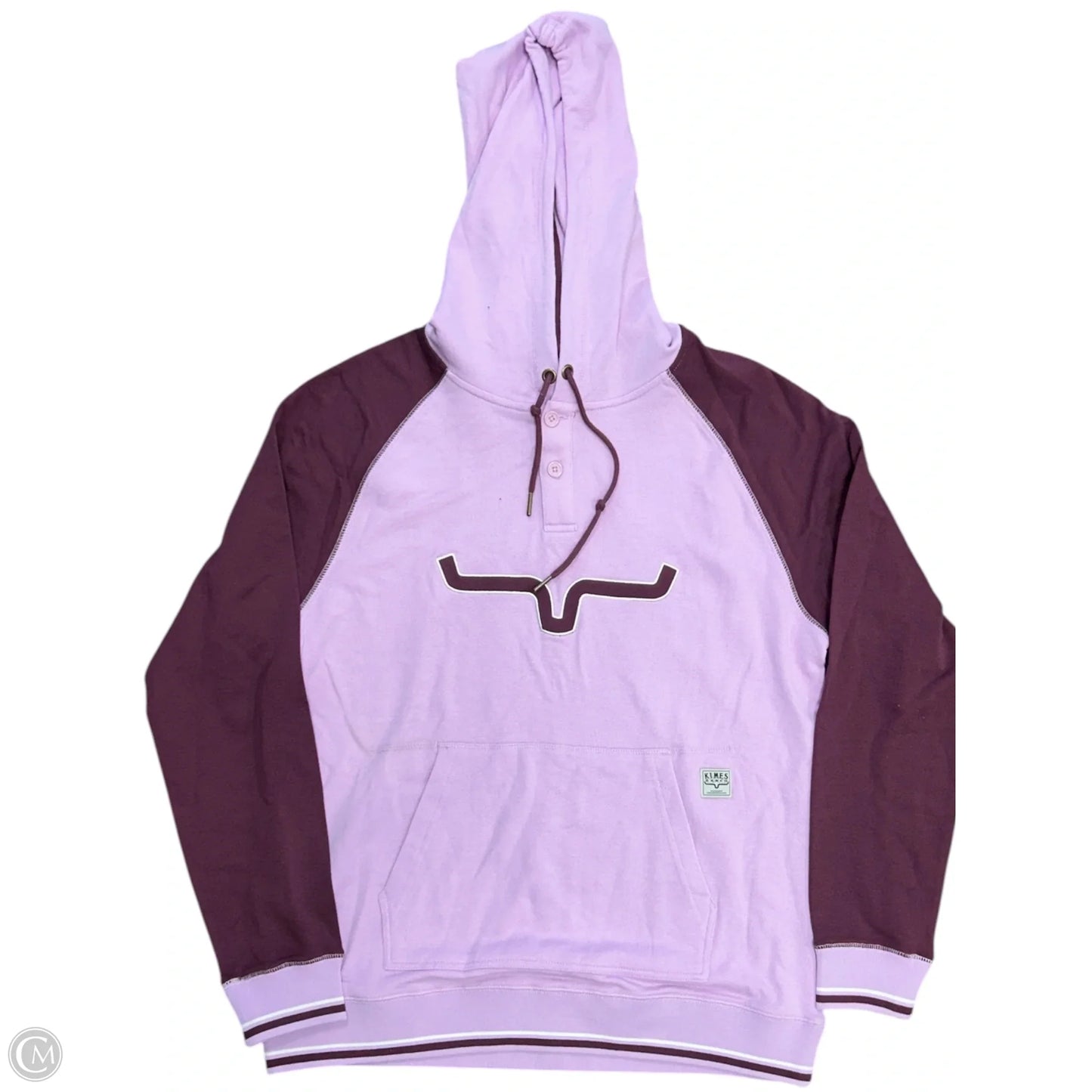 Sweatshirt Hoodie By Cmb In Pink & Purple, Size: L