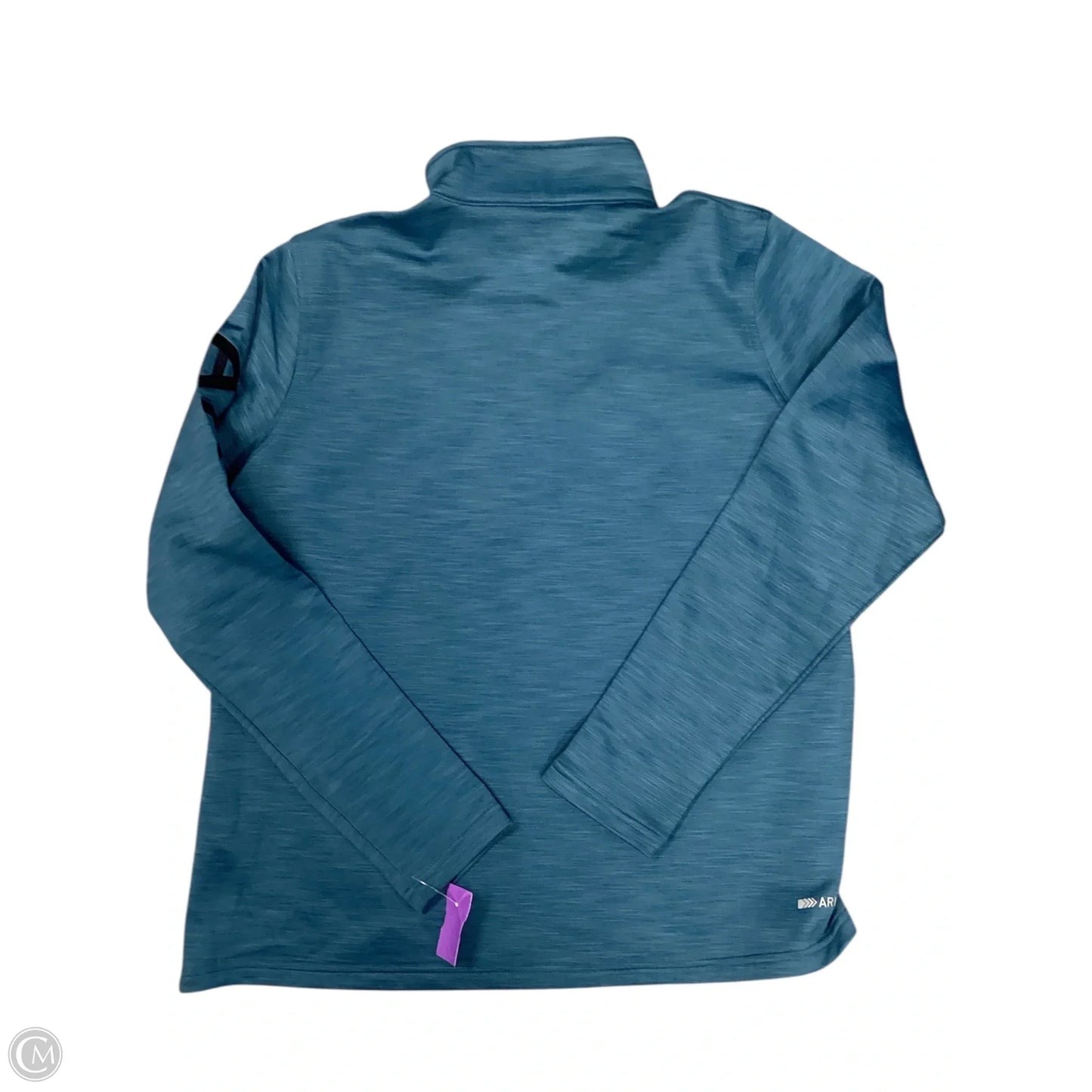 Athletic Top Long Sleeve Collar By Ariat In Blue, Size: L