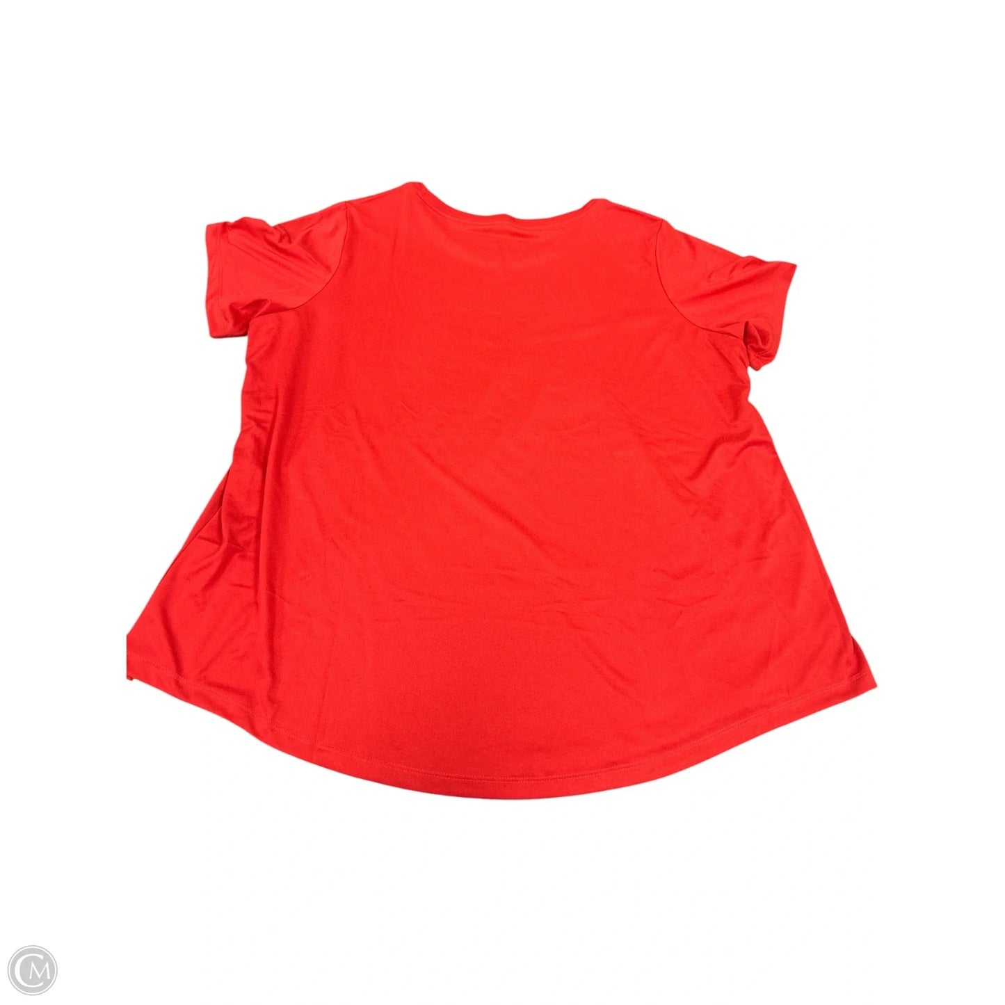 Athletic Top Short Sleeve By Nike Apparel In Red, Size: 2x