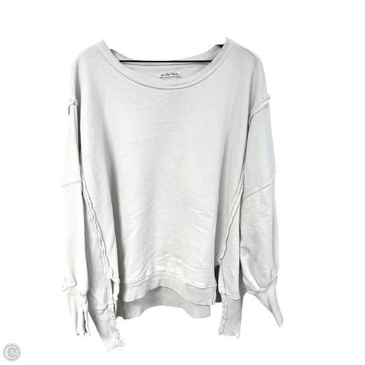 Sweatshirt Crewneck By We The Free In Ivory, Size: M