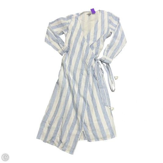 Dress Casual Maxi By Tommy Bahama In Blue & White, Size: S