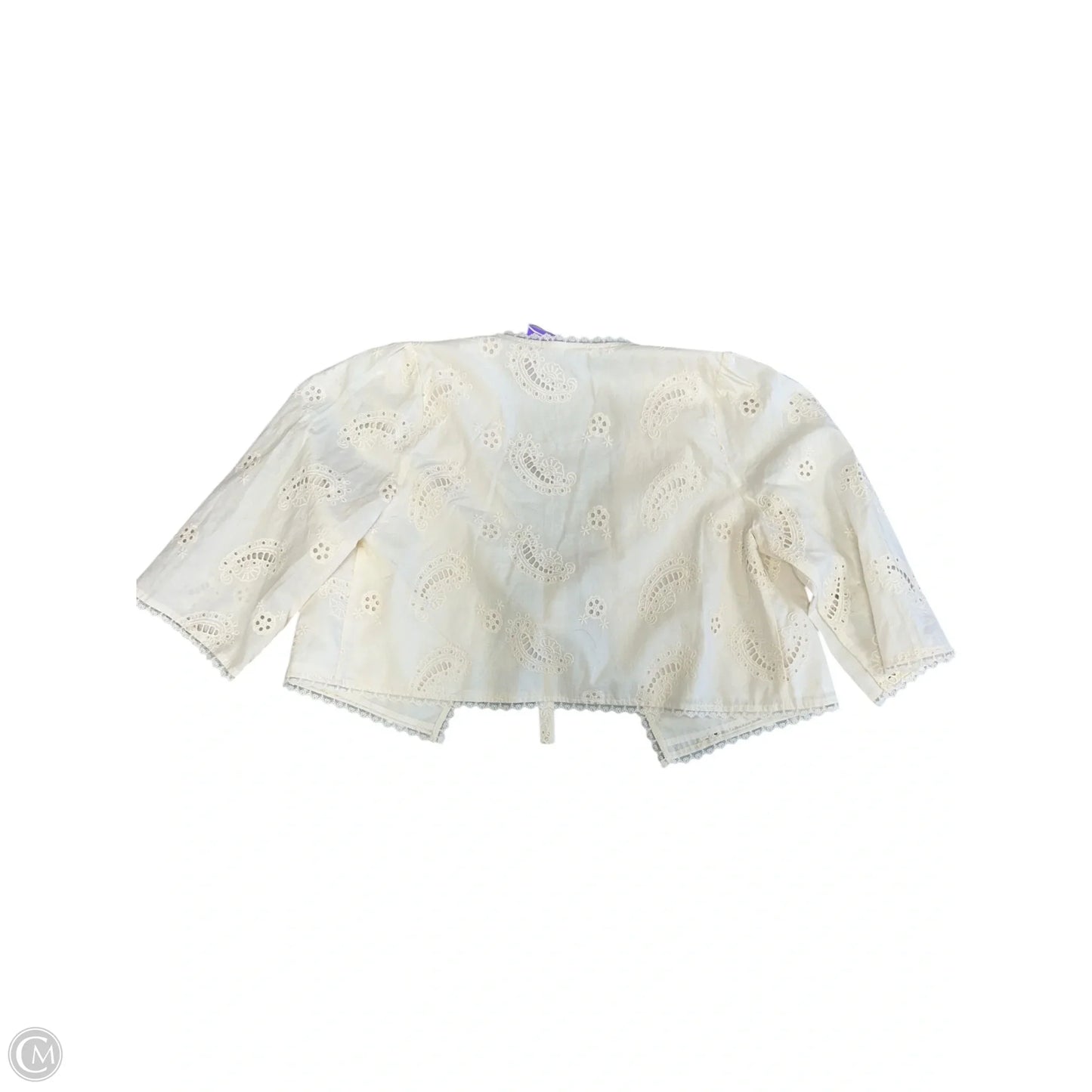Cardigan By Clothes Mentor In Cream, Size: M
