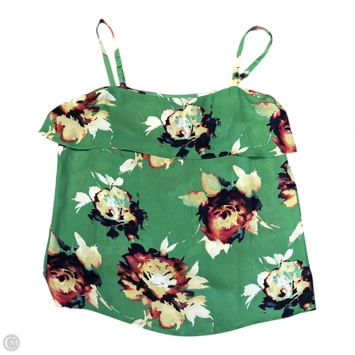 Top Sleeveless By Cabi In Floral Print, Size: M
