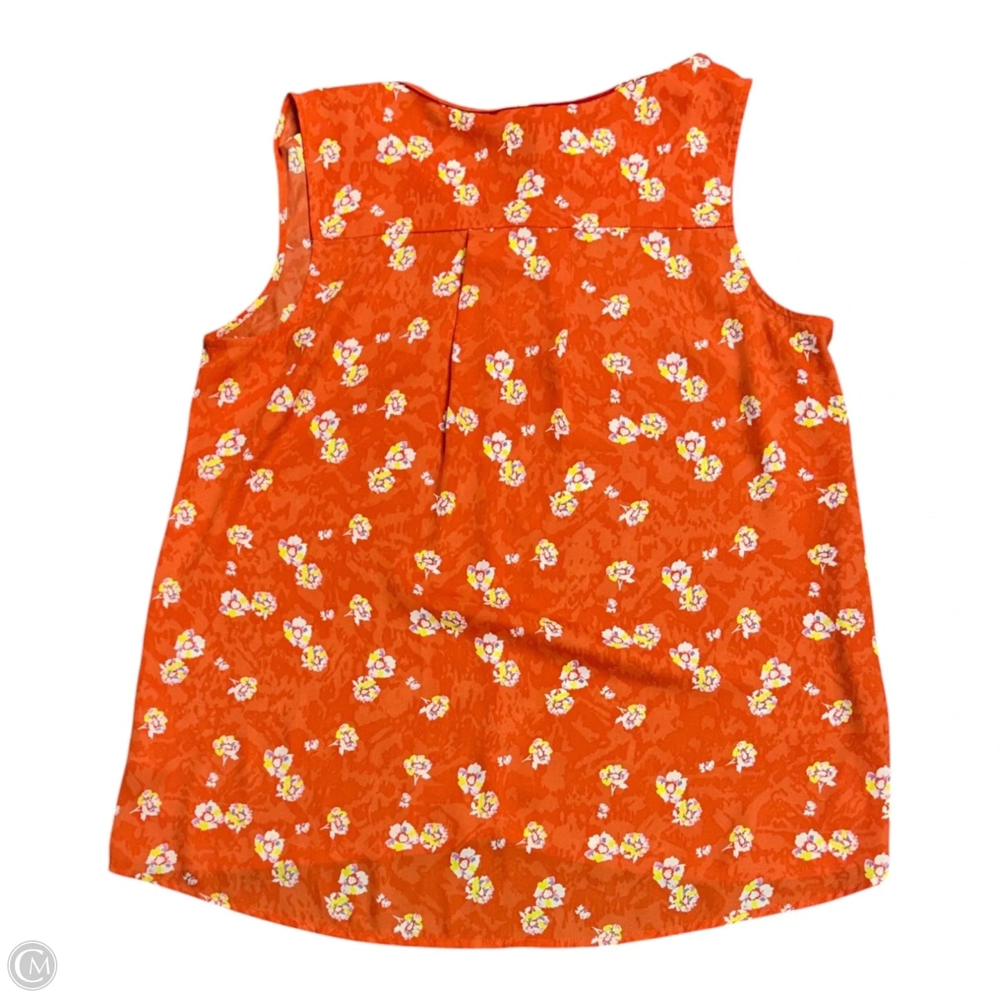 Top Sleeveless By Cabi In Floral Print, Size: L