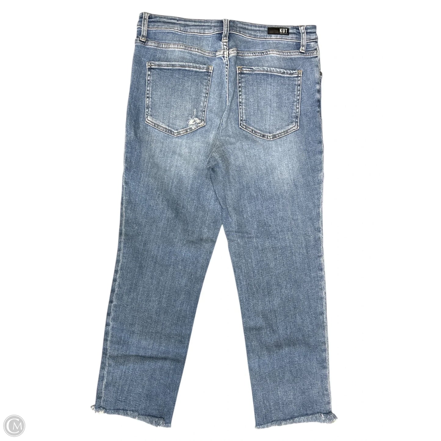 Jeans Straight By Kut In Blue Denim, Size: 12