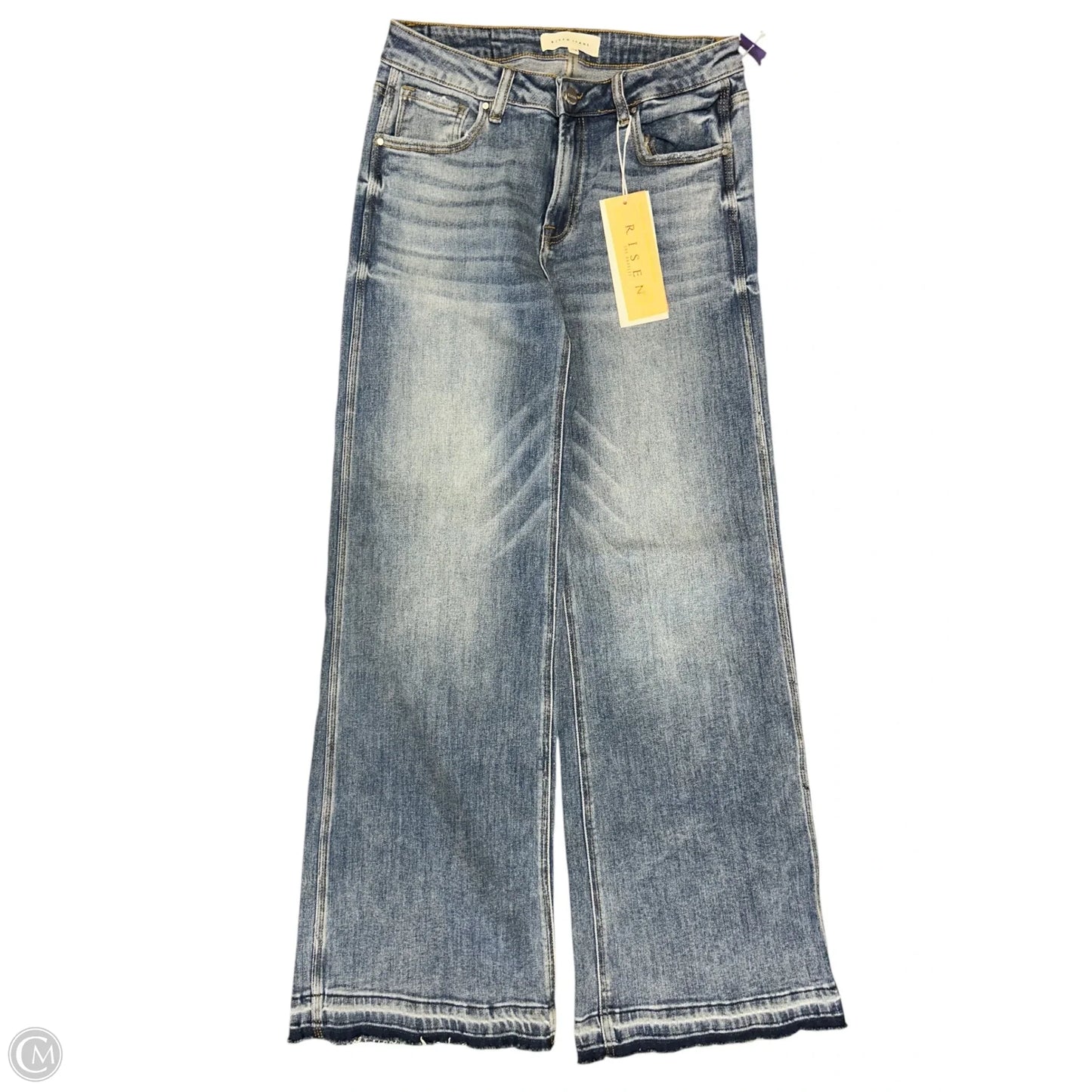 Jeans Wide Leg By Risen In Blue Denim, Size: 10
