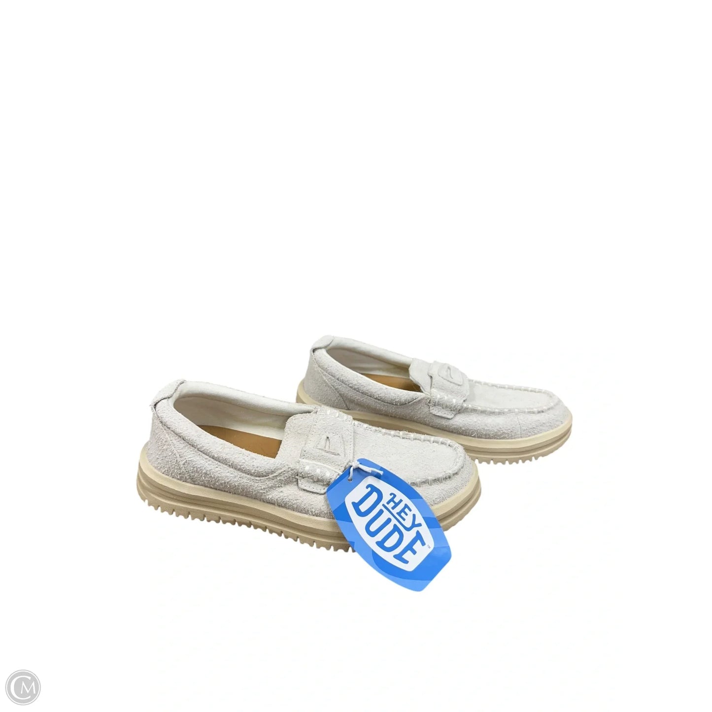 Shoes Flats By Hey Dude In Cream, Size: 8