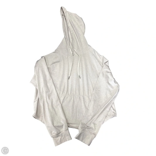 Athletic Top Long Sleeve Hoodie By Glyder In Cream, Size: S
