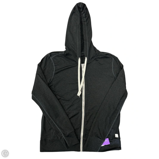 Athletic Top Long Sleeve Hoodie By Vuori In Black, Size: S