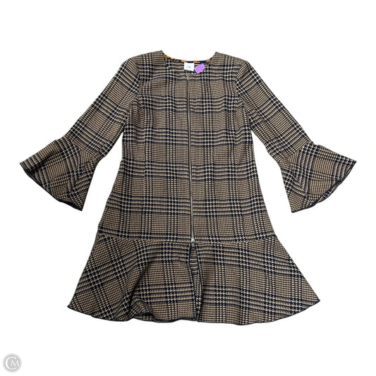 Dress Work By Cabi In Blue & Tan, Size: Xs