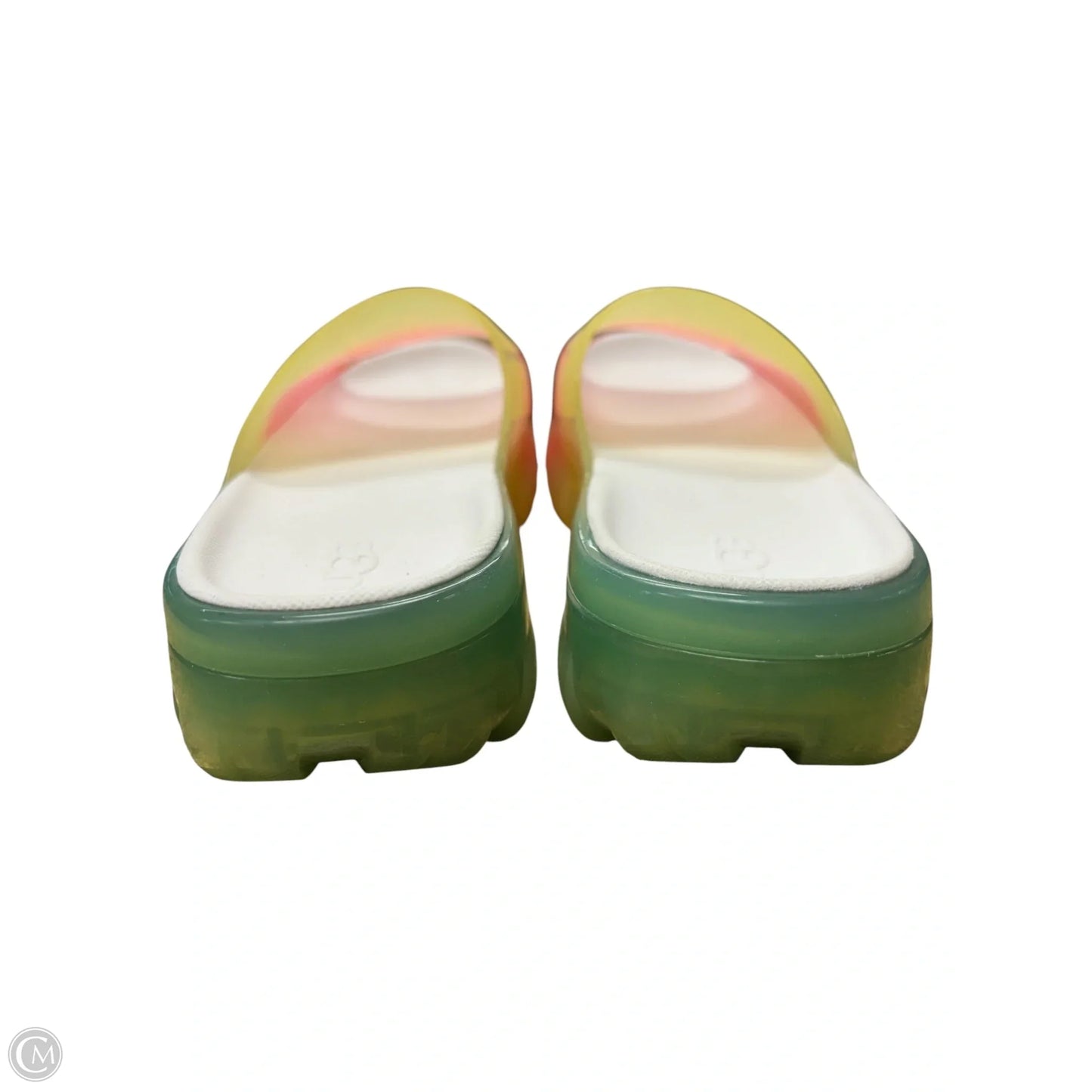 Sandals Designer By Ugg In Rainbow Print, Size: 7