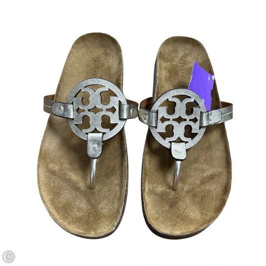 Sandals Designer By Tory Burch In Gold, Size: 8
