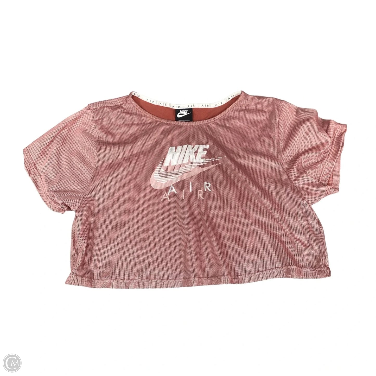Athletic Top Short Sleeve By Nike Apparel In Red, Size: 1x