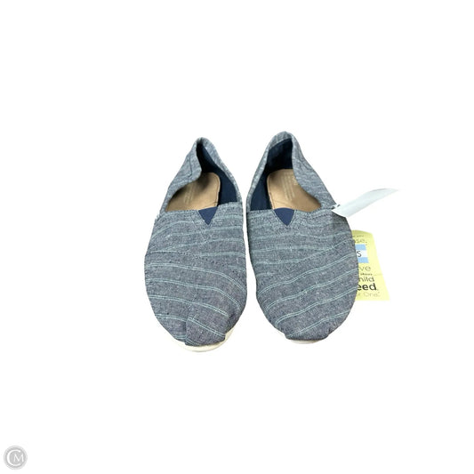 Shoes Flats By Toms In Blue, Size: 9.5